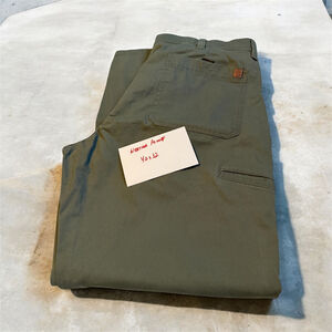 Weatherproof Cotton Work Pants Olive Green Size 40x32